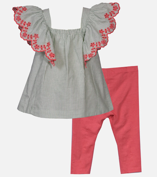 Leyla Flutter Sleeve Legging Set 12661