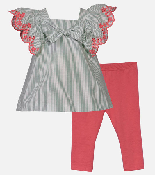 Leyla Flutter Sleeve Legging Set 12661