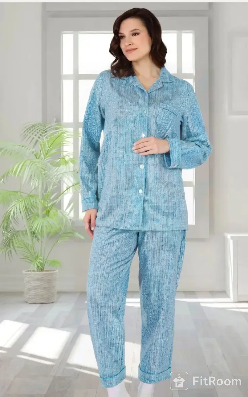 Two-piece cotton feather pajamas 25-11-D-2