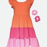 SHELLEY DRESS WITH SCRUNCHIES 12483