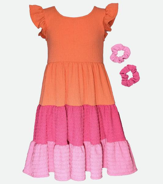 SHELLEY DRESS WITH SCRUNCHIES 12483