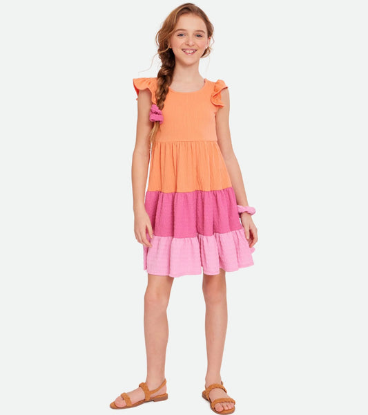 SHELLEY DRESS WITH SCRUNCHIES 12483