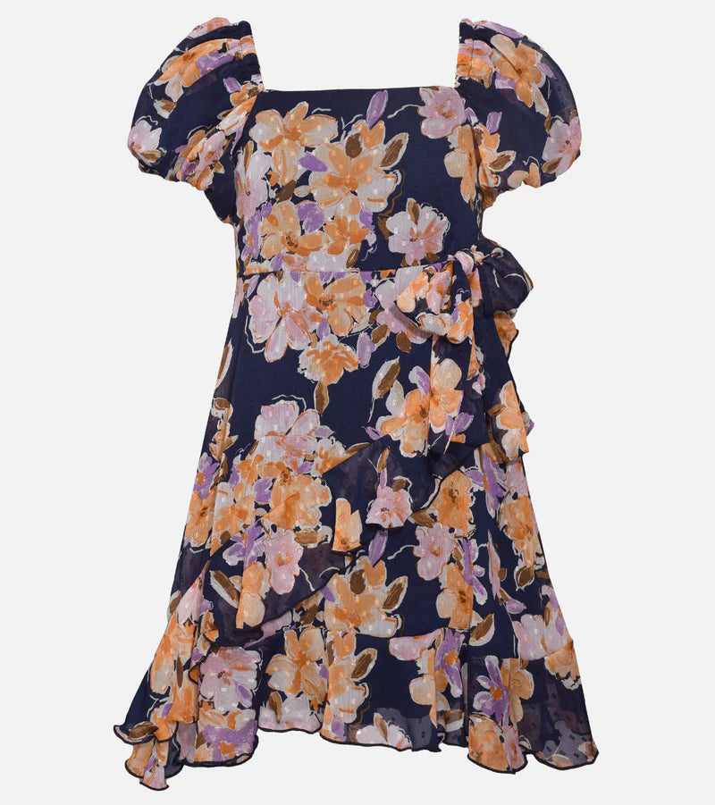 ROWAN CHIFFON WRAP DRESS R4-12281