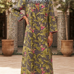 Women's 5cm Long Button Front Cotton Dress 1803