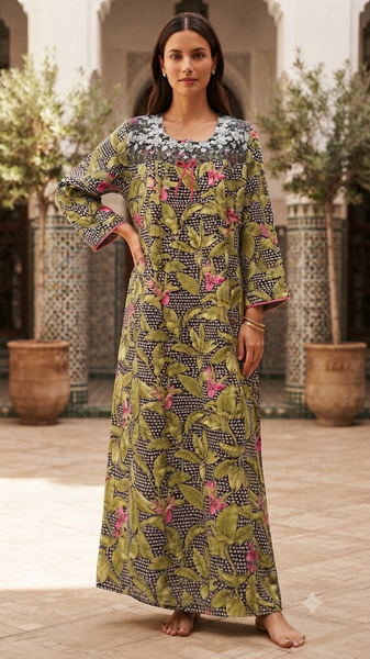 Women's 5cm Long Button Front Cotton Dress 1803