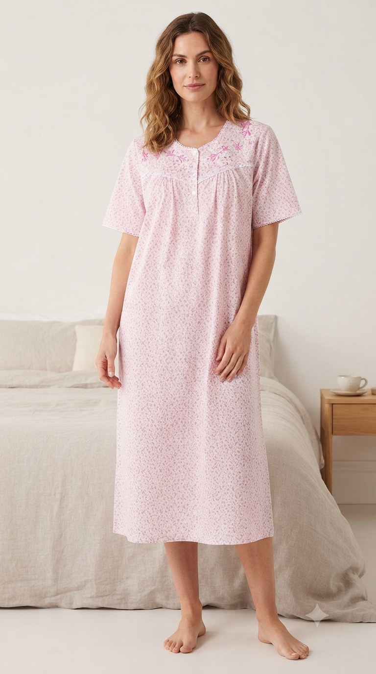 Women's short cotton dress 25-35-C -3