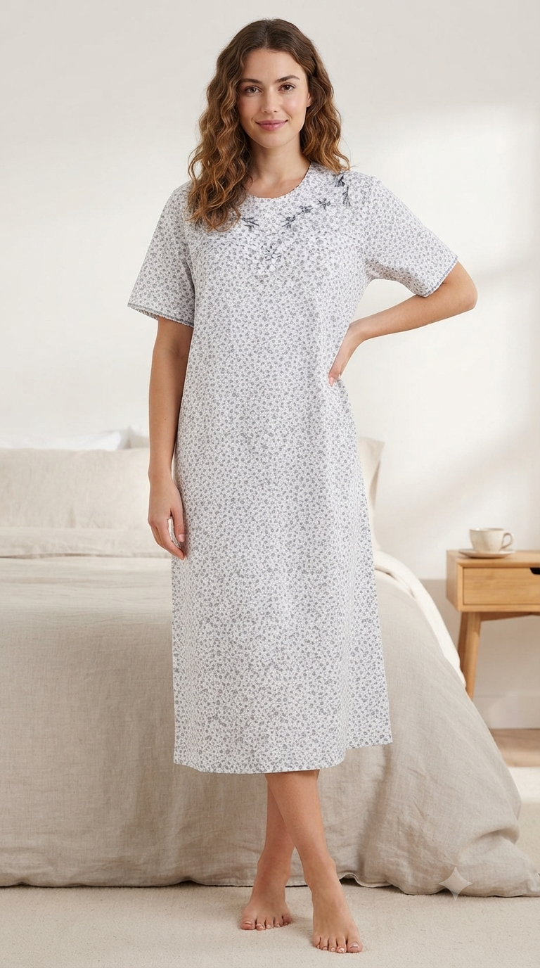 Women's short cotton dress 25-35-C