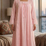 PEACH soft cotton lace dress 60040-L