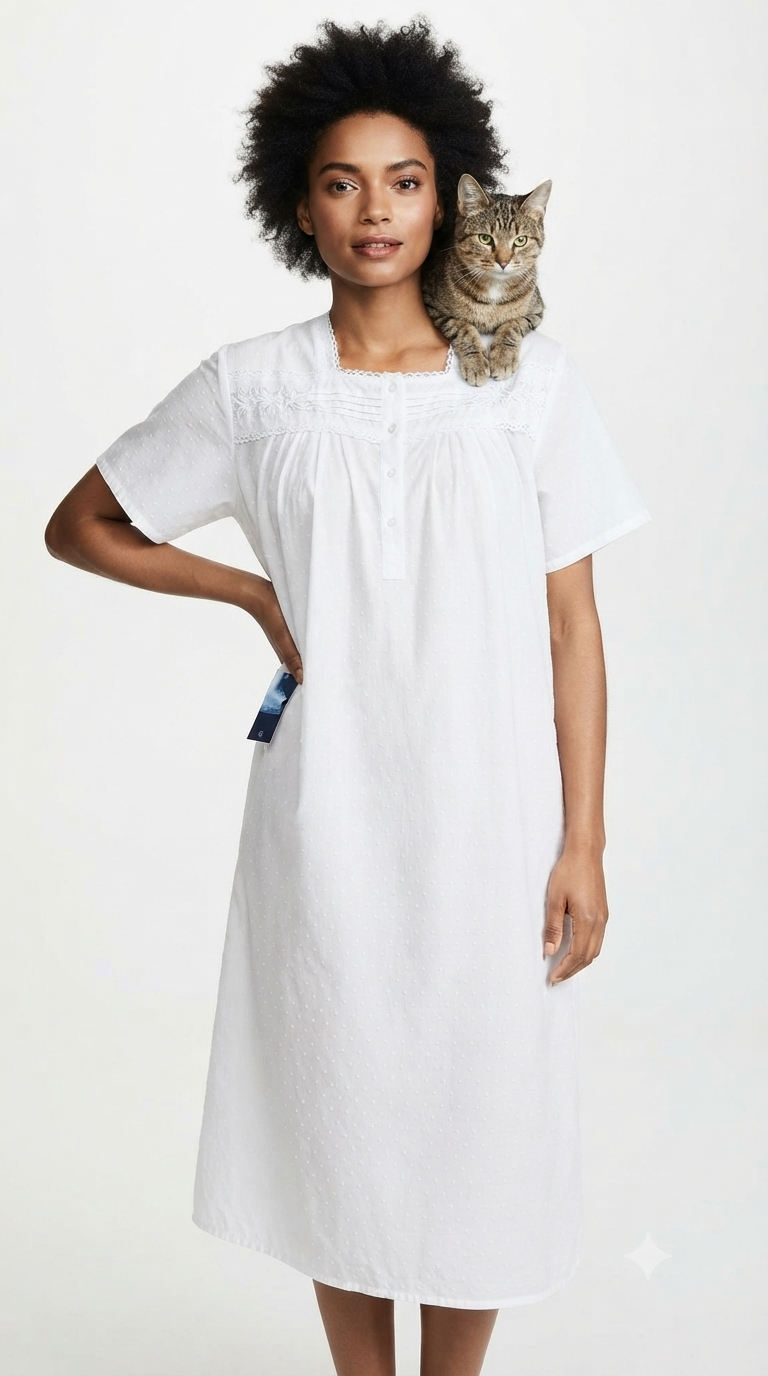 Women's short cotton dress 25-32-C-2
