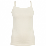 Women's White Strappy Lycra Undershirt  30260