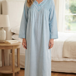Cool summer cotton dress, long sleeve 25-11-B-2