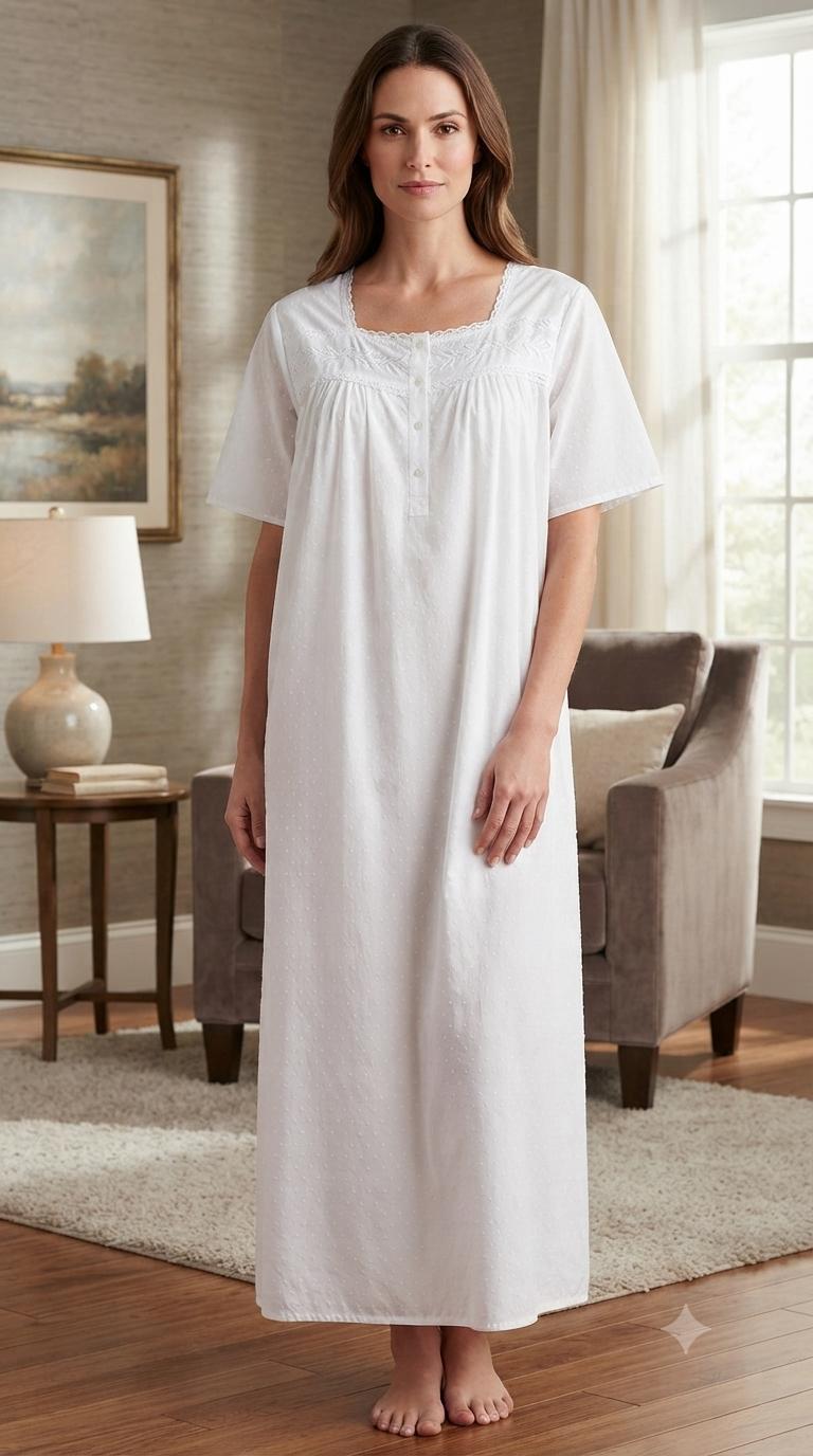 Women's half-sleeve cotton dress 25-32-A-2
