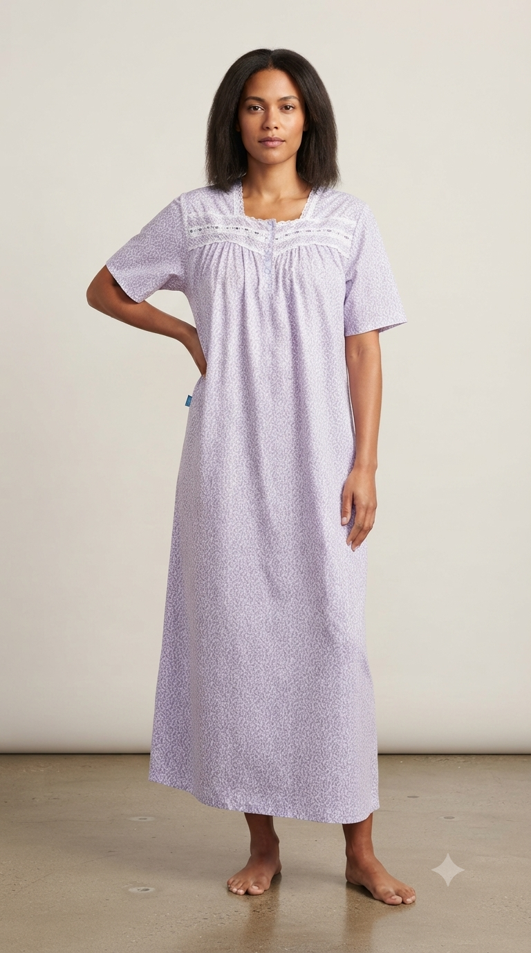 Women's half-sleeve cotton dress 25-24-A-2