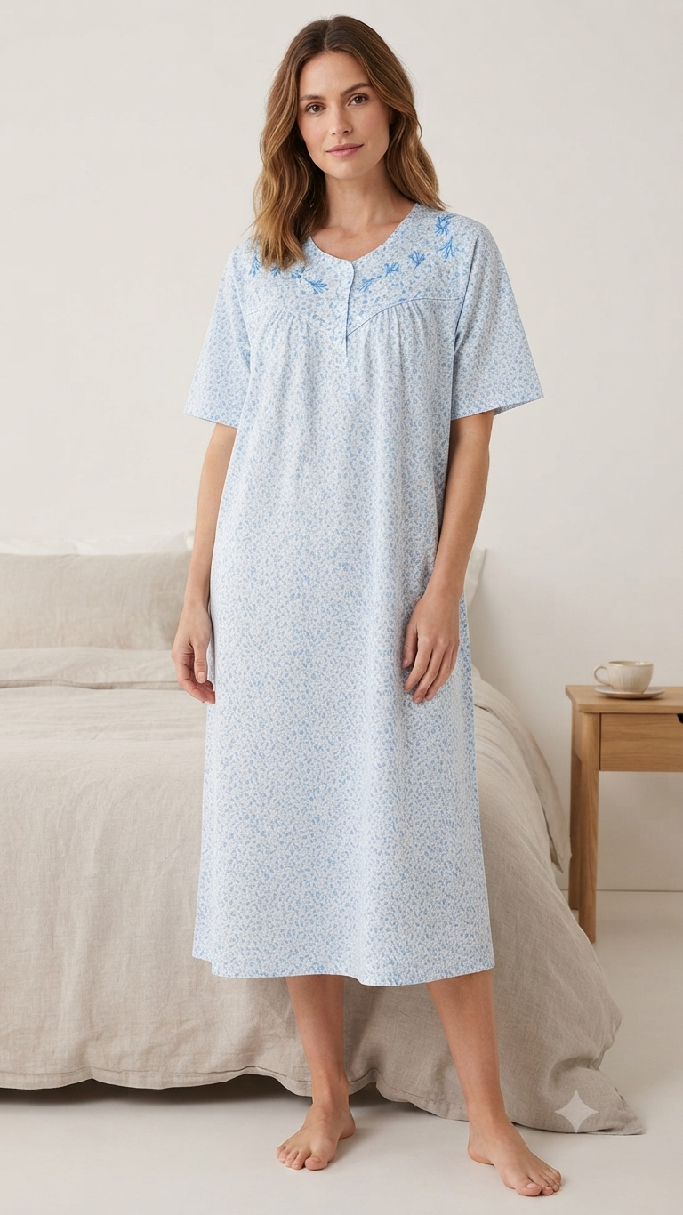 Women's short cotton dress 25-35-C