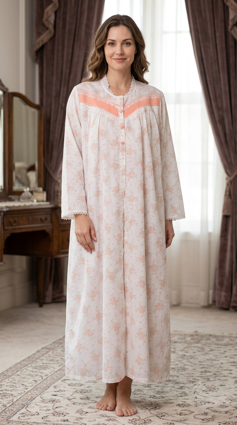 SOFT WHISPERS ' Two-piece postpartum reception dress  55510