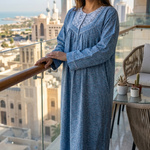 Women's long-sleeved cotton dress 25-17-B-3