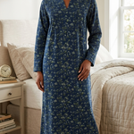 Women's long-sleeved cotton dress 25-39