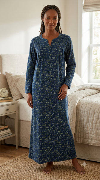 Women's long-sleeved cotton dress 25-39