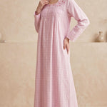 Cool summer cotton dress, long sleeve 26-11-B-3