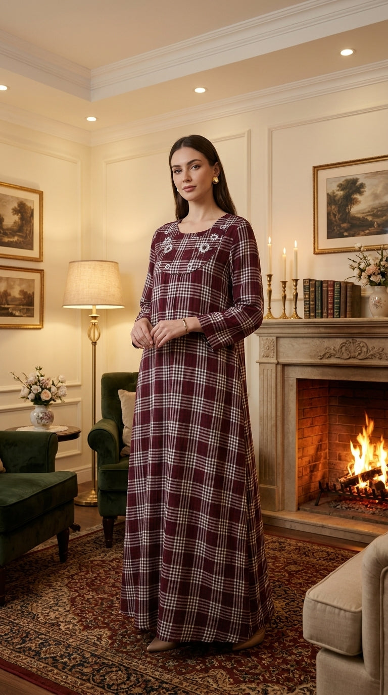 Delicate, feminine embroidery: The chest area is adorned with soft floral motifs that lend a sophisticated touch to the piece. 26-33-B-2