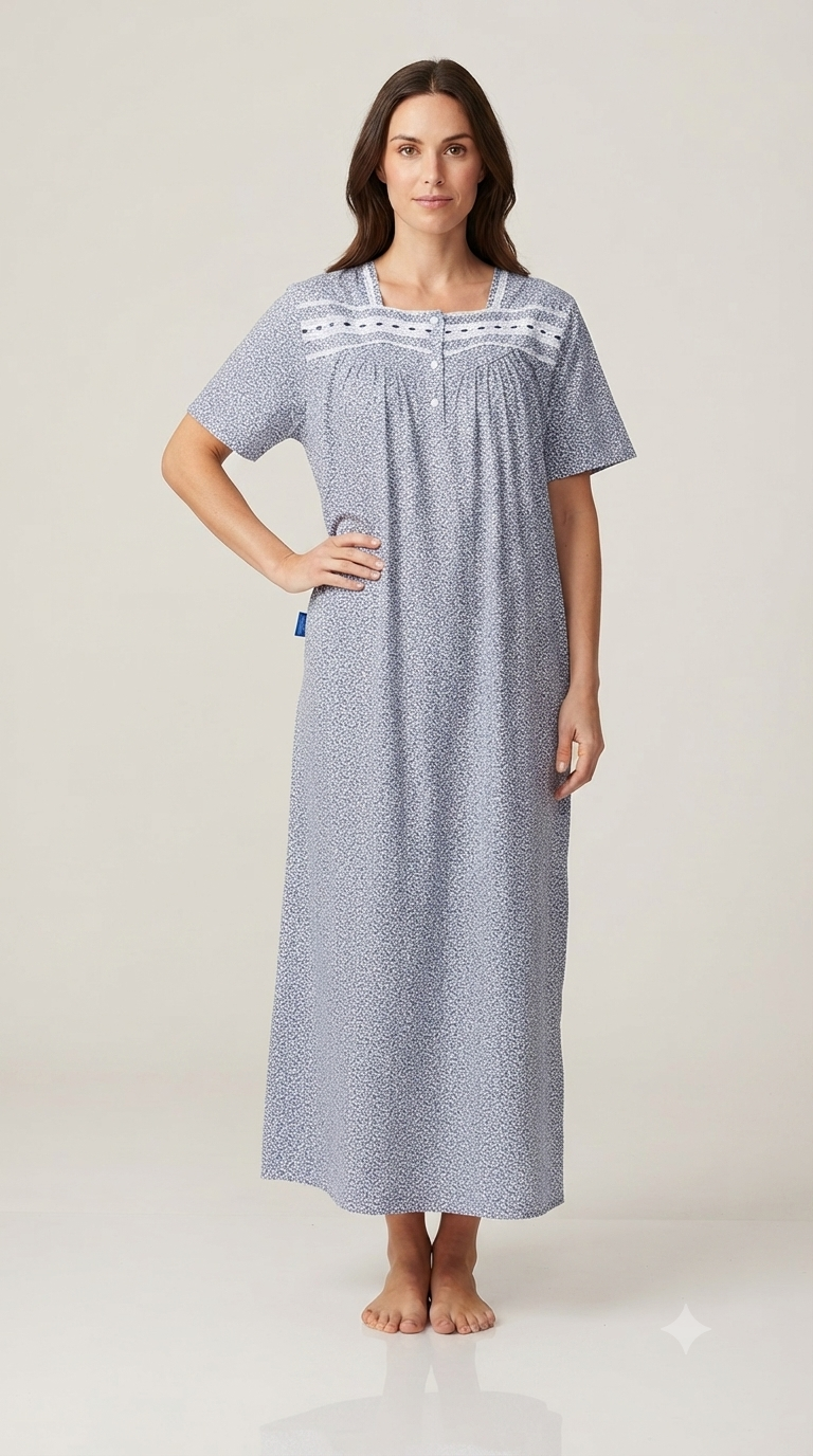 Women's half-sleeve cotton dress 25-24-A-3