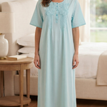 Cool summer cotton dress, half sleeve 25-02-A-2