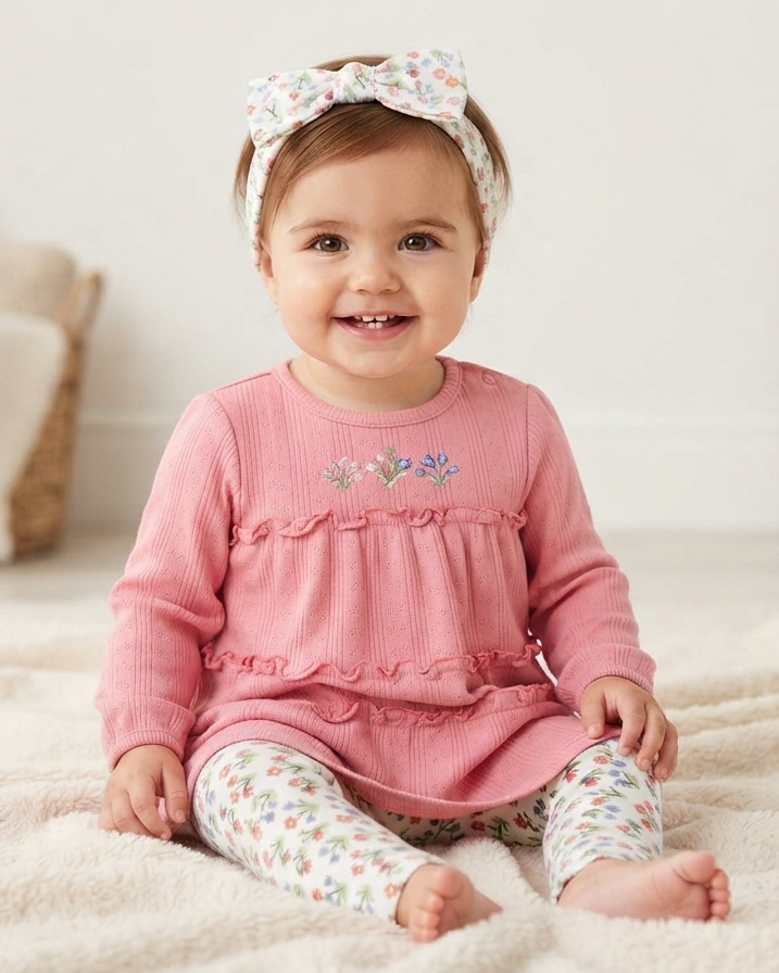 Complete comfort: Made from the finest soft fabrics that are gentle on your baby's sensitive skin. 17002