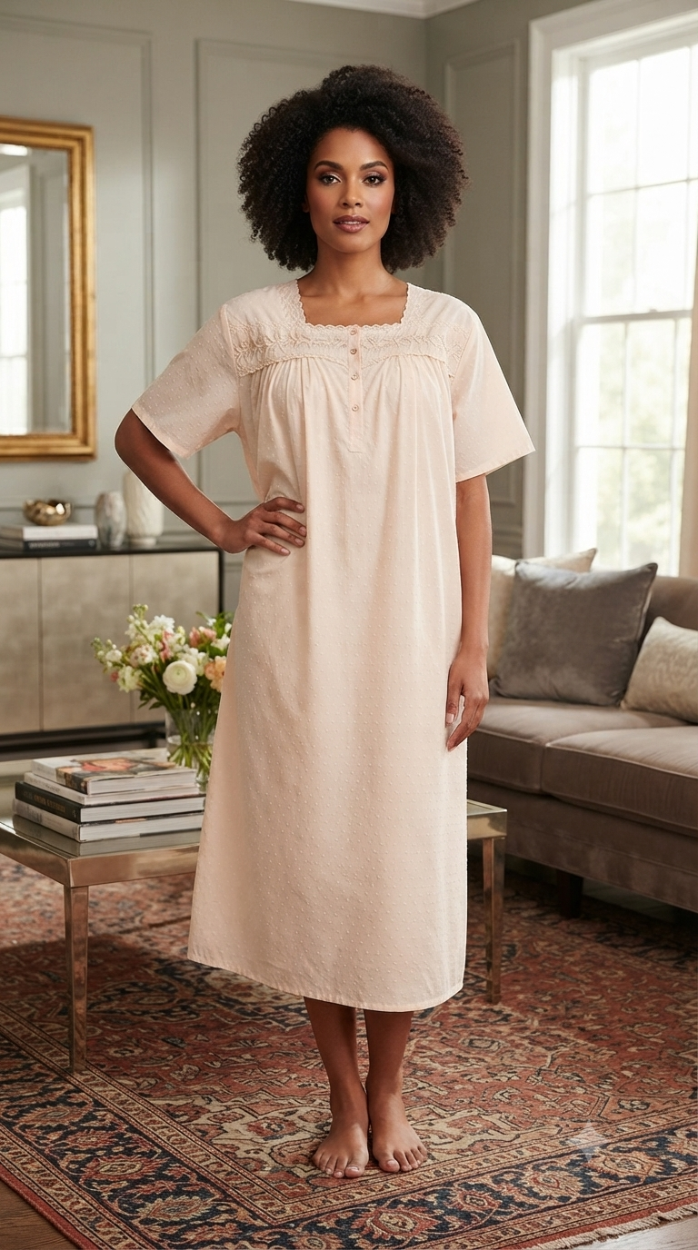 Women's short cotton dress 25-32-C