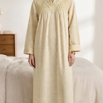 Cool summer cotton dress, long sleeve 25-11-B-1