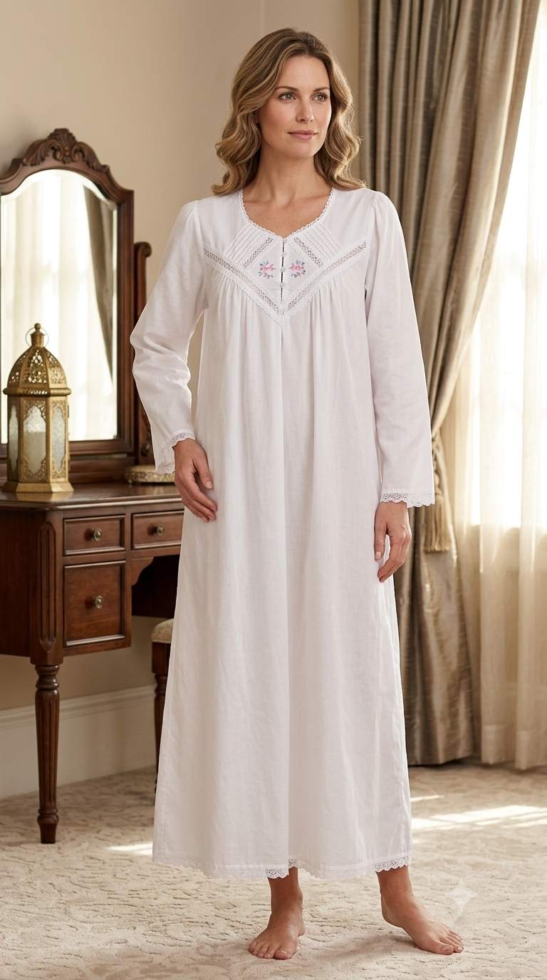 Soft cotton long sleeve reception piece 2228(WHITE)