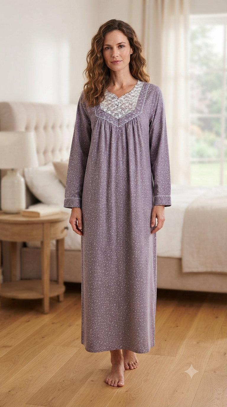 Women's long-sleeved cotton dress 25-17-B-2
