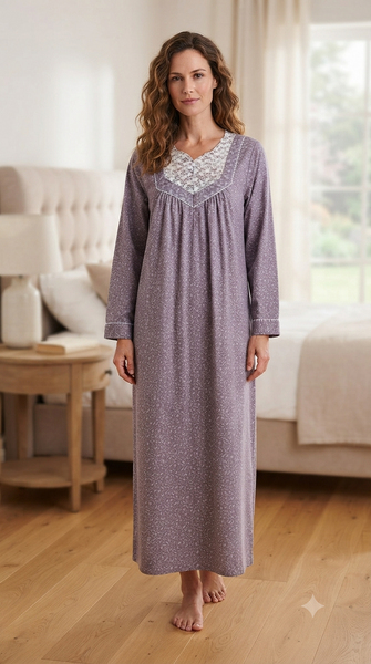 Women's long-sleeved cotton dress 25-17-B-2