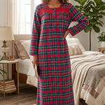 Women's long-sleeved cotton dress 25-42