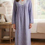 Women's long-sleeved cotton dress 25-17-B-4