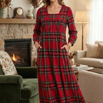 "The classic warmth of plaid in a sleek, modern design."  26-32-B-1