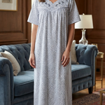 Women's half-sleeve cotton dress 25-34-A-1