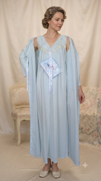 SOFT WHISPERS ' Two-piece postpartum reception dress 5556