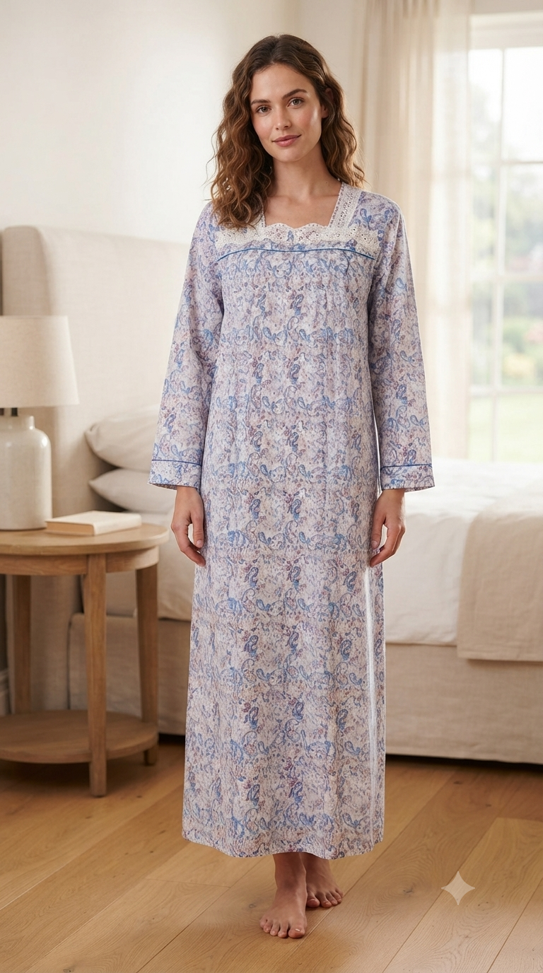 Women's heavy cotton dress with a 30cm zipper 25-08-B-2