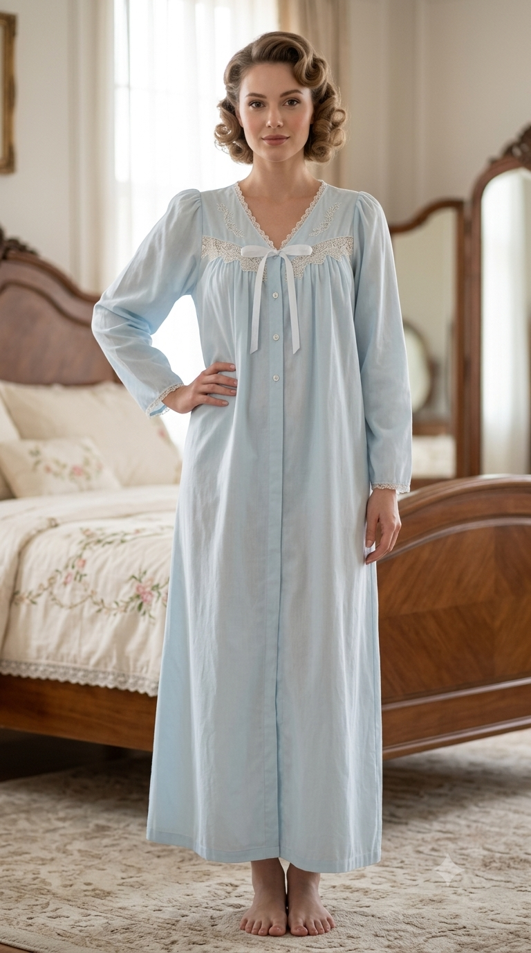 SOFT WHISPERS ' Two-piece postpartum reception dress 5556