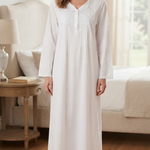 Cool summer cotton dress, long sleeve 25-02-B-3