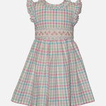 Sienna Gingham Smocked Dress R2-15085