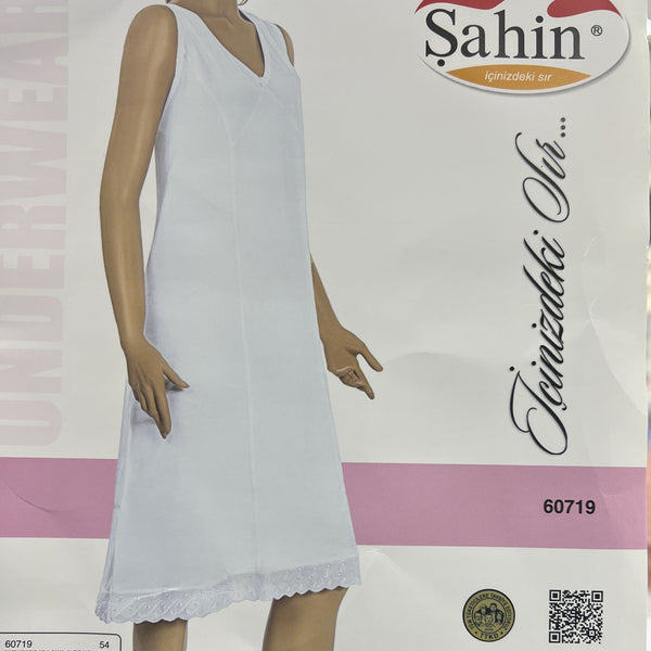 Women's short BRASLIP, 100% cotton, white, by Shahin 60719