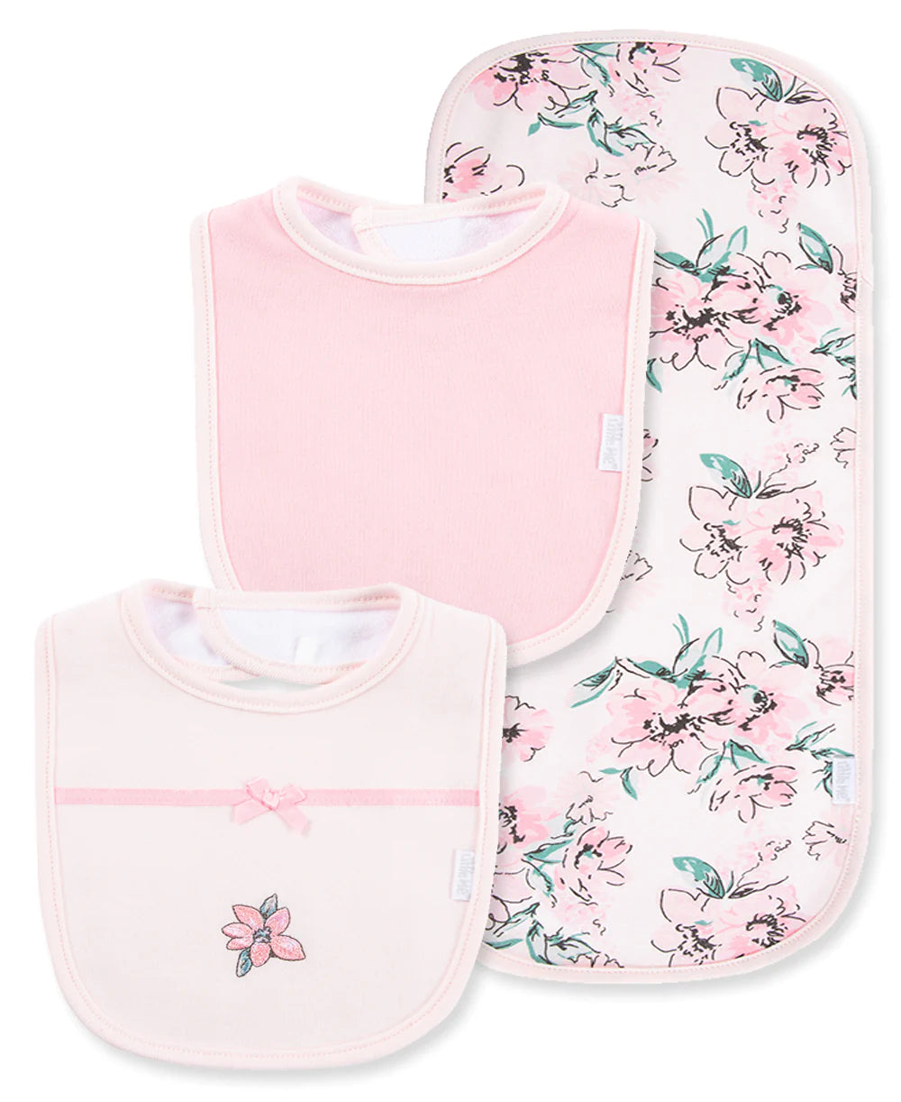 Dream Floral Bib & Burp Set 412357