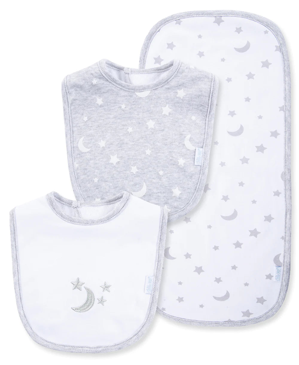 Moon & Stars Bib & Burp Set 412369