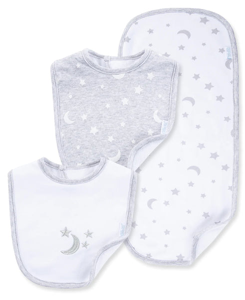 Moon & Stars Bib & Burp Set 412369