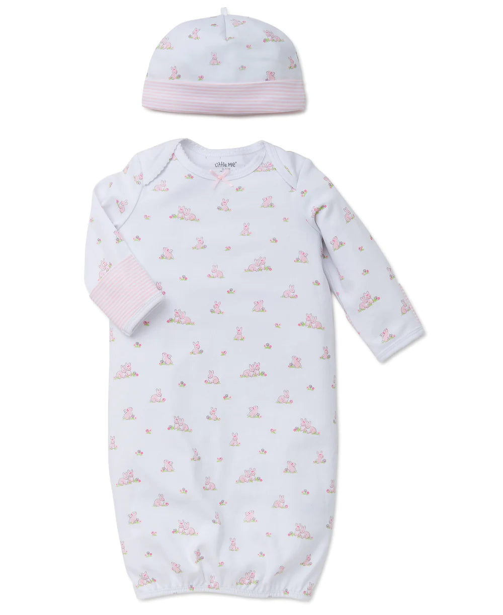 Baby Bunnies Sleeper Gown And Hat 4550