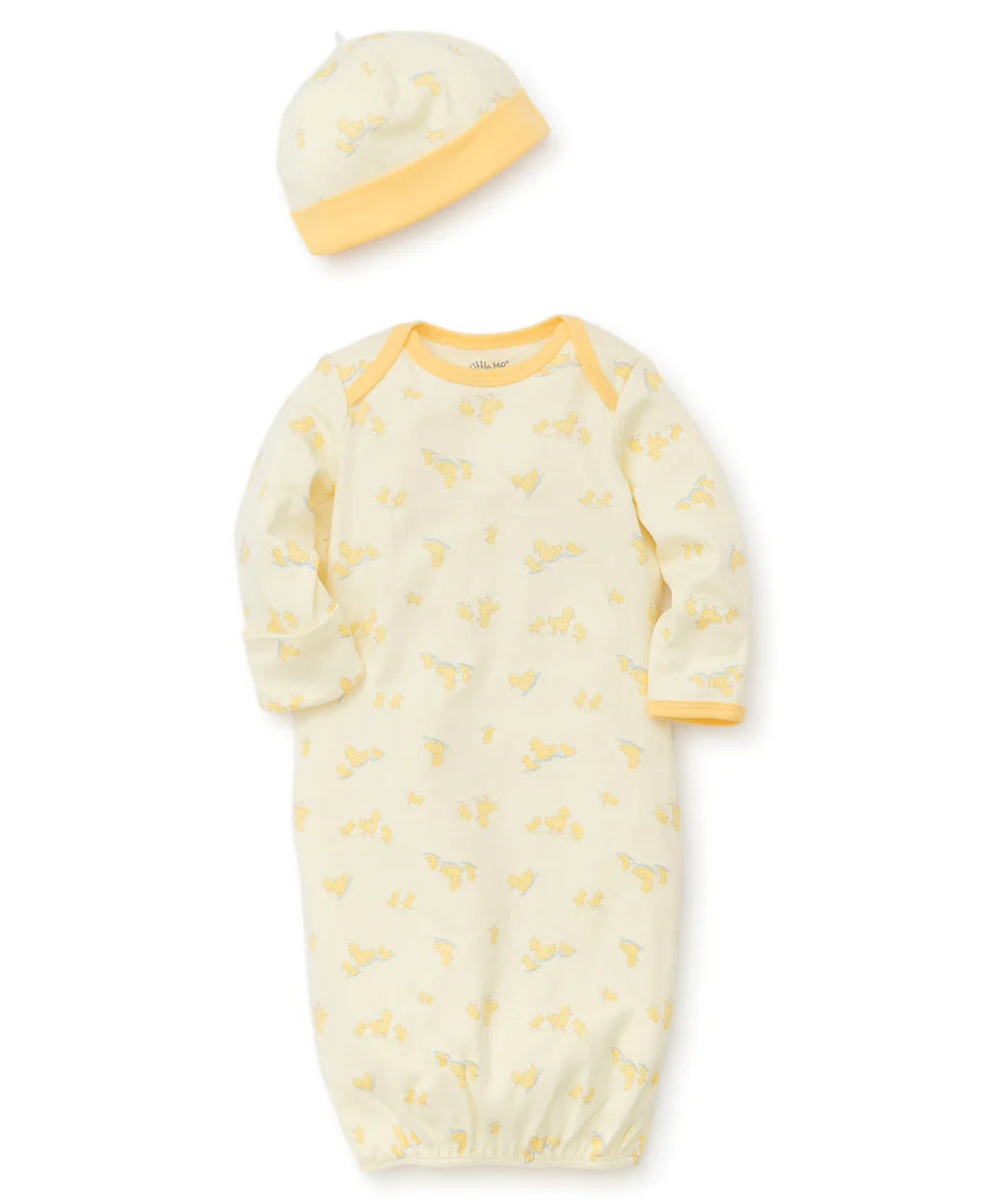 Little Ducks Sleeper Gown and Hat 7042