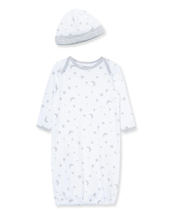 Moon & Stars Sleeper Gown and Hat 12368