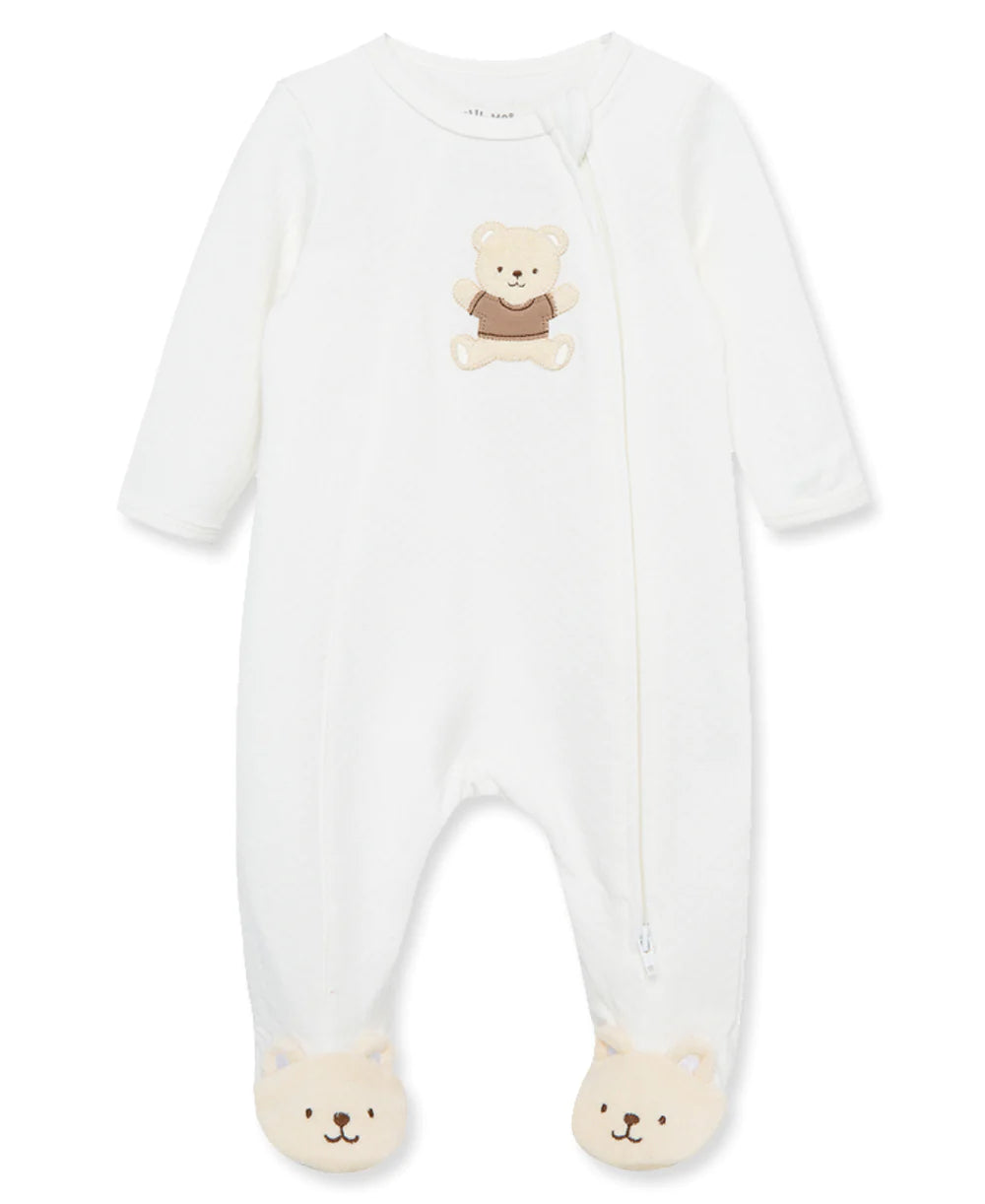 Gentle Bear Zip Footie 12644