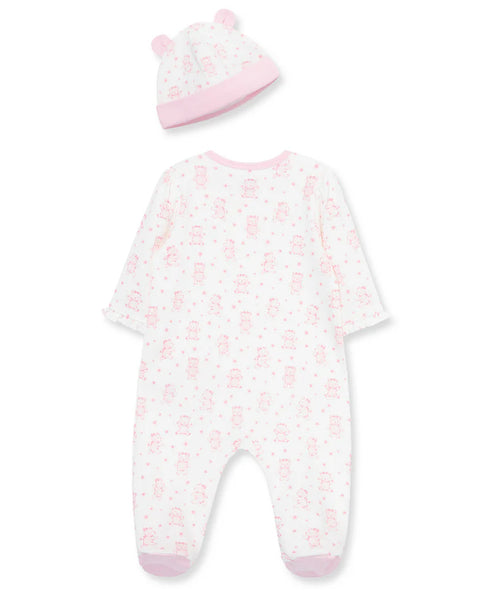 Joyful Bear 2-Way-Zip Footie & Hat 13896